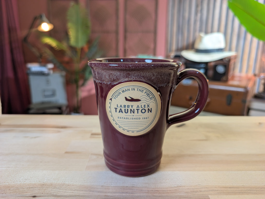 Your Man in the Field Maroon Coffee Mug