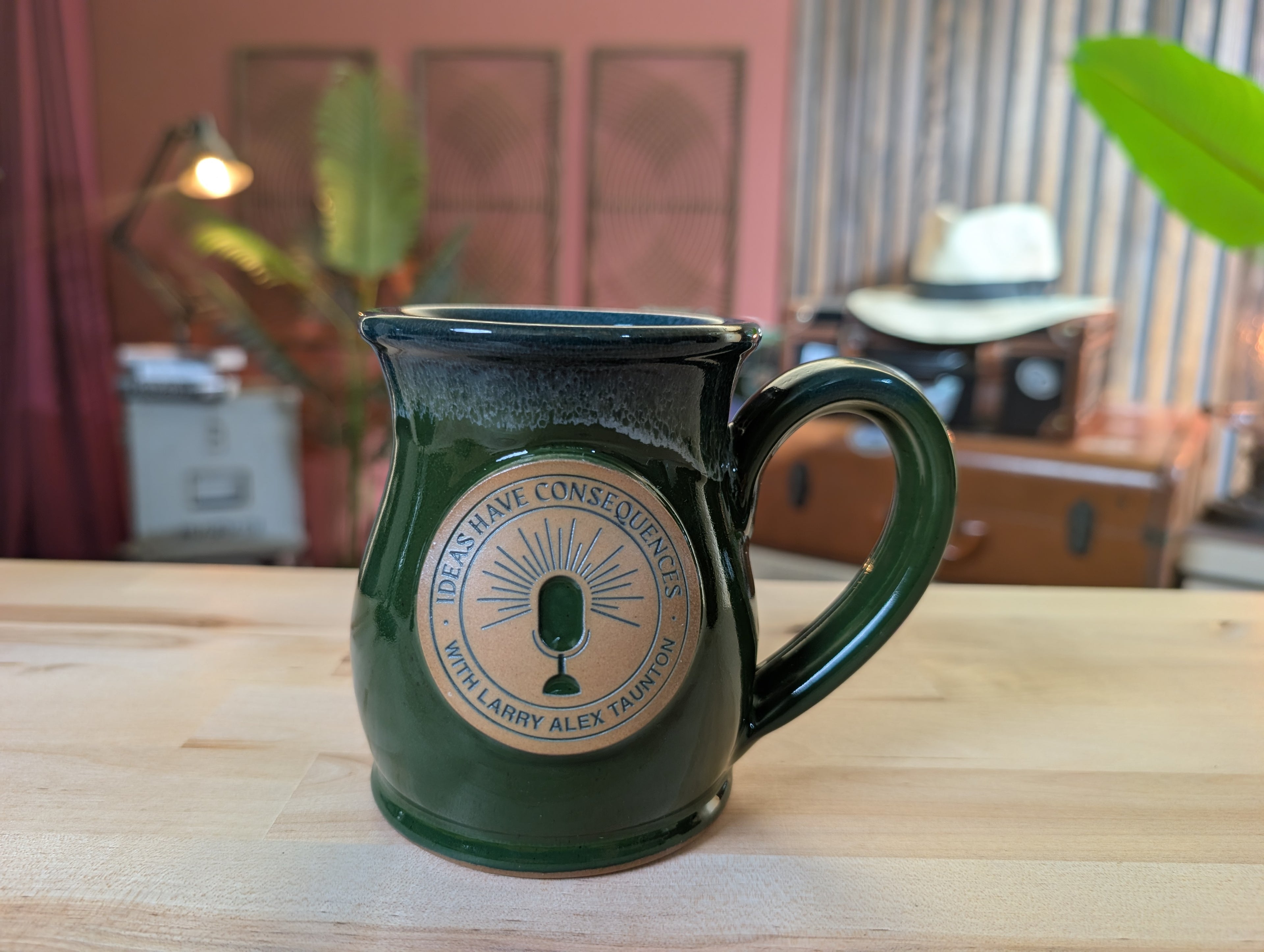 Ideas Have Consequences Green Mug