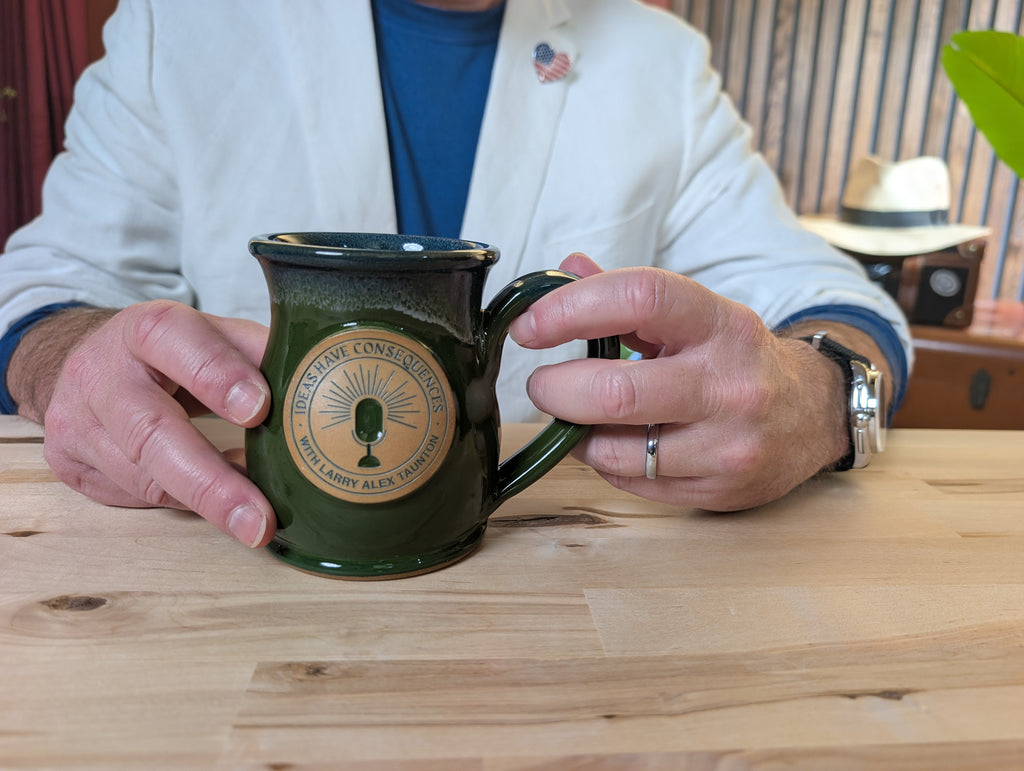 Ideas Have Consequences Green Mug